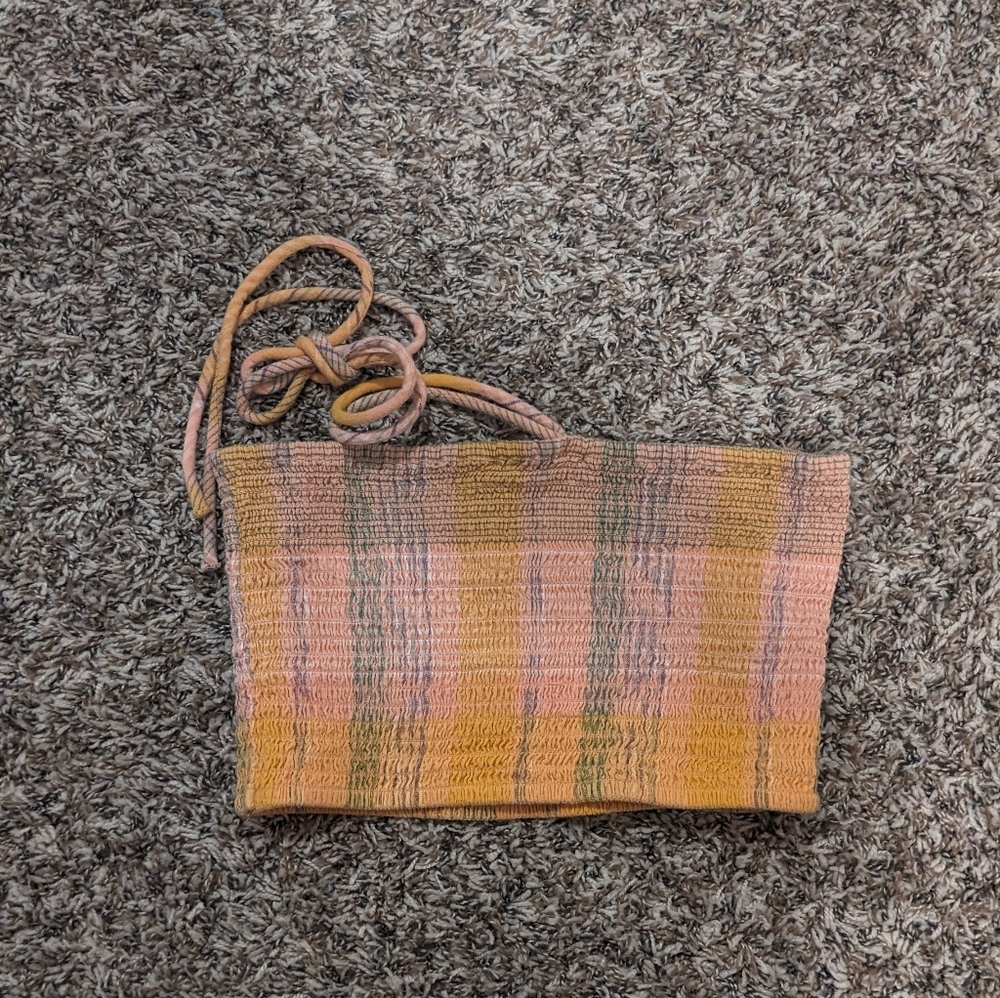 Multicolor Woven Tote Bag